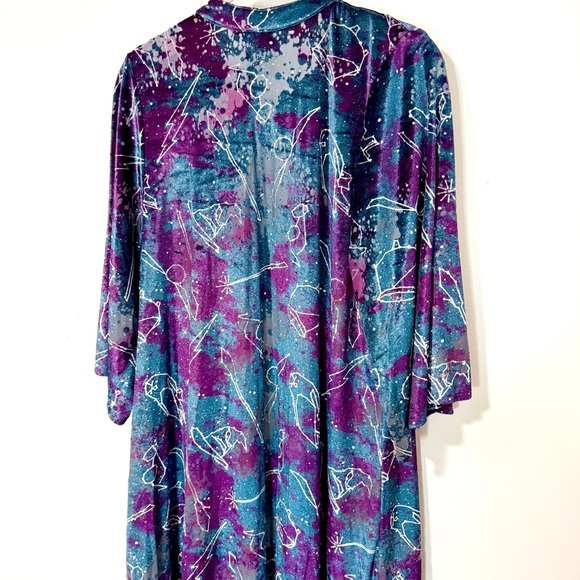 Harry Potter Exclusive Boxlunch Collection Burn Out Velvet Constellation Kimono - Picture 4 of 7